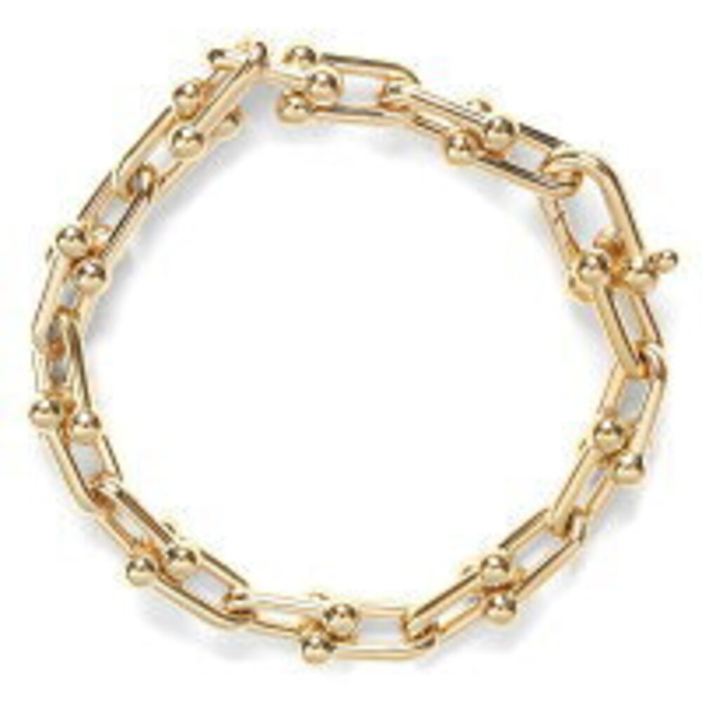 Tiffany Bracelet Jewelry Link Chain Yellow Gold